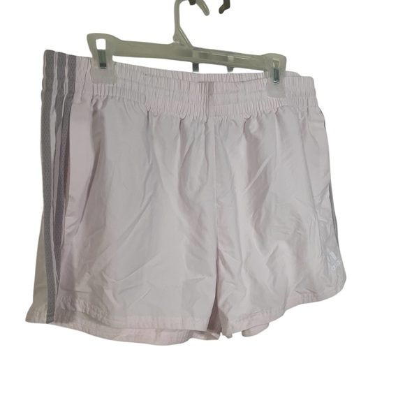 A soft pink and grey pair of Adidas shorts in extra large - Picture 2 of 7